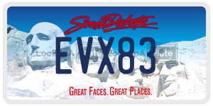 EVX83  license plate in SD