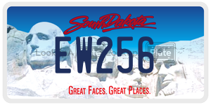 EW256  license plate in SD