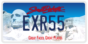 EXR55  license plate in SD