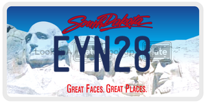 EYN28  license plate in SD