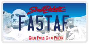 FA5TAF  license plate in SD