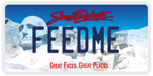 FEEDME  license plate in SD