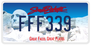 FFF339  license plate in SD