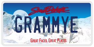 GRAMMYE  license plate in SD