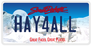 HAY4ALL  license plate in SD