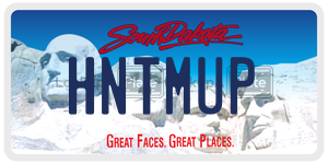 HNTMUP  license plate in SD