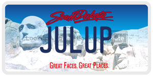 JULUP  license plate in SD