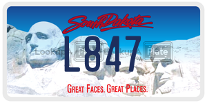 L847  license plate in SD