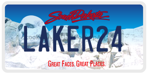 LAKER24  license plate in SD