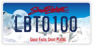 LBT0100  license plate in SD