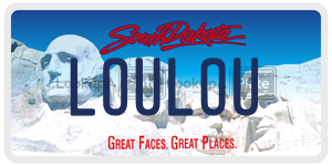 LOULOU  license plate in SD