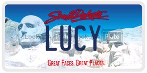 LUCY  license plate in SD