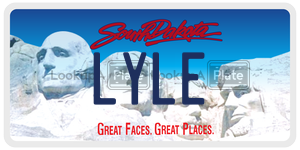 LYLE  license plate in SD