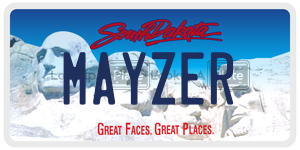 MAYZER  license plate in SD