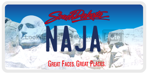 NAJA  license plate in SD