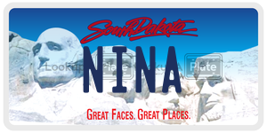 NINA  license plate in SD