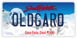 OLDGARD  license plate in SD