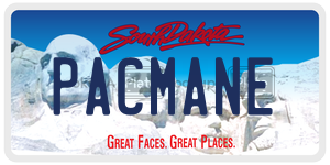 PACMANE  license plate in SD