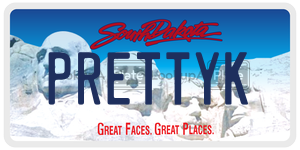 PRETTYK  license plate in SD