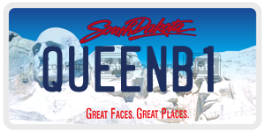 QUEENB1  license plate in SD