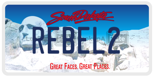 REBEL2  license plate in SD