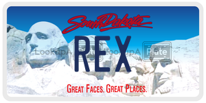 REX  license plate in SD