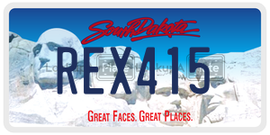 REX415  license plate in SD