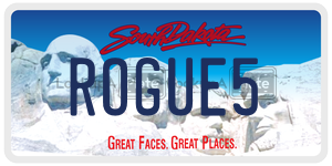ROGUE5  license plate in SD