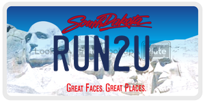 RUN2U  license plate in SD