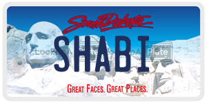 SHABI  license plate in SD