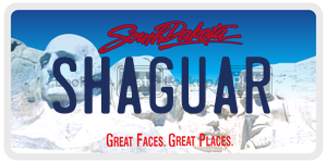 SHAGUAR  license plate in SD
