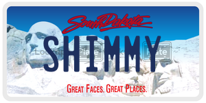 SHIMMY  license plate in SD