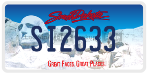 SI2633 license plate in South Dakota