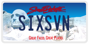 SIXSVN  license plate in SD