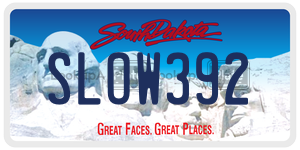 SLOW392  license plate in SD
