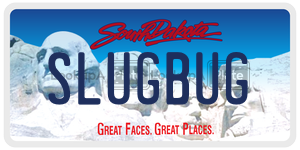 SLUGBUG  license plate in SD