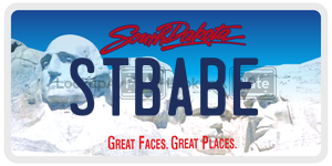STBABE  license plate in SD