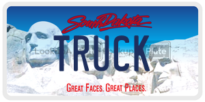 TRUCK  license plate in SD
