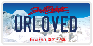 URLOVED  license plate in SD