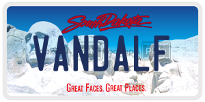 VANDALF  license plate in SD