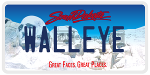 WALLEYE  license plate in SD