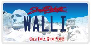 WALLI  license plate in SD