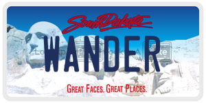 WANDER  license plate in SD