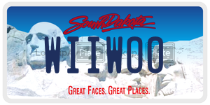 WIIWOO  license plate in SD