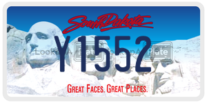 Y1552  license plate in SD