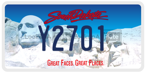 Y2701  license plate in SD