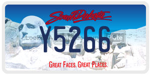 Y5266  license plate in SD