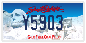 Y5903  license plate in SD
