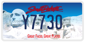 Y7730  license plate in SD