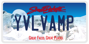 YVLVAMP  license plate in SD
